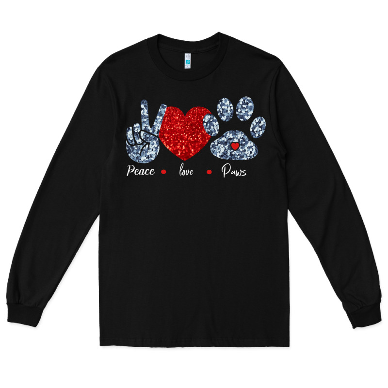 Peace Love Paws Long Sleeve Tee by Bettercallsaul | Teevron