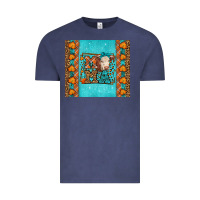 Vintage Denim Western Fall Cow Mama Vintage Tee - LillyAllenDesigns