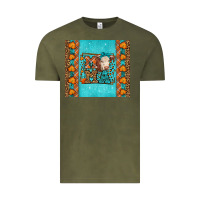 Vintage Olive Western Fall Cow Mama Vintage Tee - LillyAllenDesigns