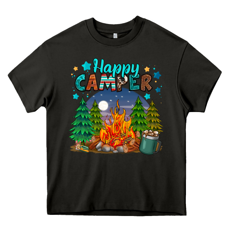 Happy Camper Heavy Core Tee by MaliasSmallBusiness | Teevron