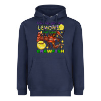 Navy When Life Gives You Lemons Boil Some Crawfish Mardi Gras Heavyweight Hoodie - FaDigitalArtStudio