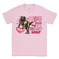 Bubblegum Pink you make my heart saur Classic Tee - LillyAllenDesigns