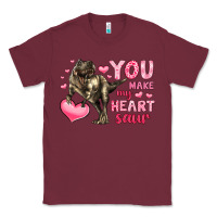 Burgundy you make my heart saur Classic Tee - LillyAllenDesigns