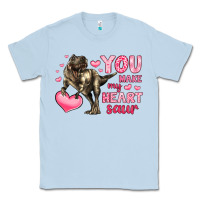 Dusty Blue you make my heart saur Classic Tee - LillyAllenDesigns