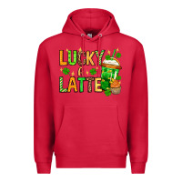 Cardinal St. Patrick's Lucky a latte Premium Hoodie - OliviaCreatesArt