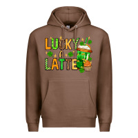 Chestnut St. Patrick's Lucky a latte Premium Hoodie - OliviaCreatesArt