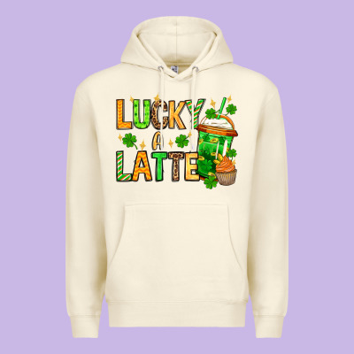St. Patrick's Lucky A Latte Premium Hoodie Designed By Oliviacreatesart