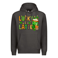 Smoke St. Patrick's Lucky a latte Premium Hoodie - OliviaCreatesArt