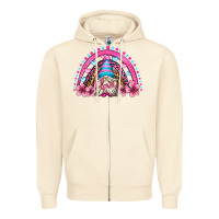 Sandshell valentine's day rainbow gnome olivia Zipper Hoodie - OliviaCreatesArt