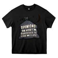 Black opinions on how i'm supposed to live my life Heavy Core Tee - MaliasSmallBusiness