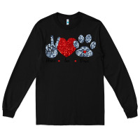 Black Peace Love Paws Long Sleeve Tee - Bettercallsaul