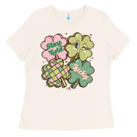Bone st patricks day clover Ladies Tee - MaliasSmallBusiness