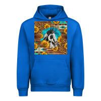 Cobalt western paint horse Urban Hoodie - LillyAllenDesigns