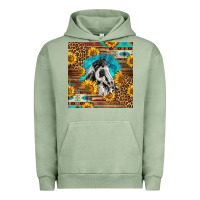 Pigment Oil Green western paint horse Urban Hoodie - LillyAllenDesigns