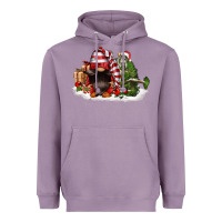 Lavender christmas gnome and tree Heavyweight Hoodie - FaDigitalArtStudio