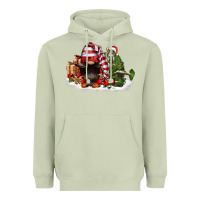 Matcha christmas gnome and tree Heavyweight Hoodie - FaDigitalArtStudio