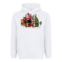 White christmas gnome and tree Heavyweight Hoodie - FaDigitalArtStudio