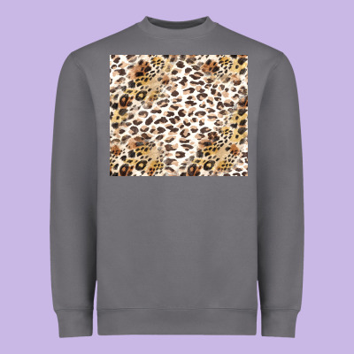 Leopard Heavyweight Sweatshirt Designed By Tumblerdesignbyshophia