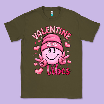 Valentine Vibes Classic Tee Designed By Lillyallendesigns