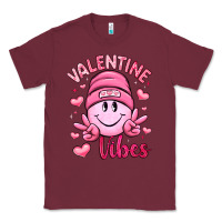 Burgundy valentine vibes Classic Tee - LillyAllenDesigns