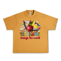 Teachers Change The World Urban Heavy Tee | Teevron