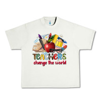Pistachio teachers change the world Urban Heavy Tee - Artiststas