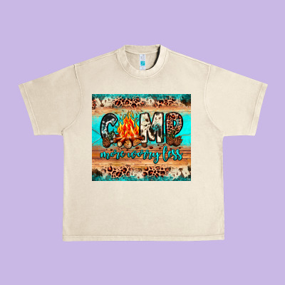Camp More Worry Less Urban Heavy Tee Designed By Jahusdesignshop