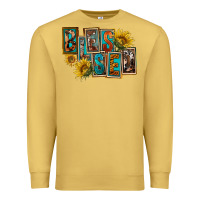 Antique Gold Western Blessed Premium Sweatshirt - FaDigitalArtStudio