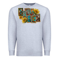 Heather Grey Western Blessed Premium Sweatshirt - FaDigitalArtStudio