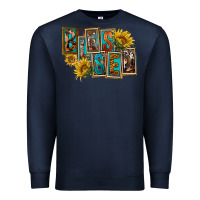 Navy Western Blessed Premium Sweatshirt - FaDigitalArtStudio