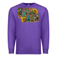Purple Western Blessed Premium Sweatshirt - FaDigitalArtStudio