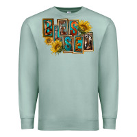 Seafoam Western Blessed Premium Sweatshirt - FaDigitalArtStudio