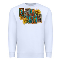 White Western Blessed Premium Sweatshirt - FaDigitalArtStudio