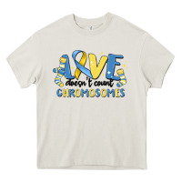 Cream love dose count chromosomes Heavy Core Tee - MaliasSmallBusiness
