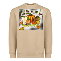 Mushroom happy fall y'all teeth Heavyweight Sweatshirt - TumblerDesignByShophia