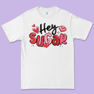 Hey Sugar Valentines Day Premium Tee Designed By Maliassmallbusiness