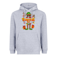 Heather Grey im the smartass elf Heavyweight Hoodie - FaDigitalArtStudio