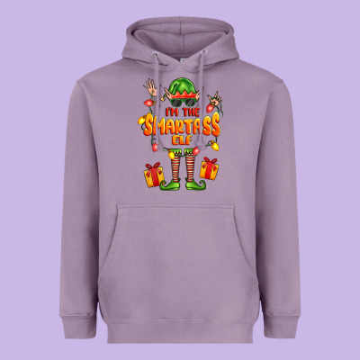 Im The Smartass Elf Heavyweight Hoodie Designed By Fadigitalartstudio