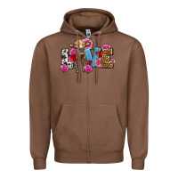 Chestnut love with cow olivia Zipper Hoodie - OliviaCreatesArt