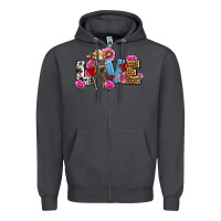 Smoke love with cow olivia Zipper Hoodie - OliviaCreatesArt