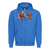 True Royal love with cow olivia Zipper Hoodie - OliviaCreatesArt
