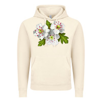 Vintage Artic Hawthorn Flower Vintage Hoodie - LillyAllenDesigns