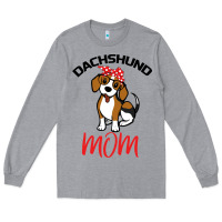 Heather Grey Dachshund Mom Long Sleeve Tee - Bettercallsaul