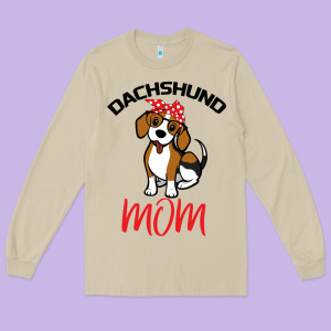 Dachshund Mom Long Sleeve Tee Designed By Bettercallsaul