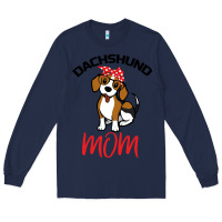 Navy Dachshund Mom Long Sleeve Tee - Bettercallsaul