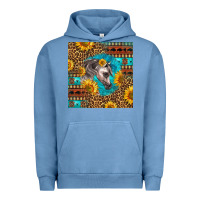 Pigment Pebble Blue arabian horse Urban Hoodie - LillyAllenDesigns