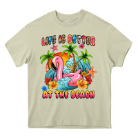 Mossy life is better at the beach Heavy Core Tee - MaliasSmallBusiness