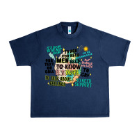 Navy mens mental health matters Urban Heavy Tee - Artiststas