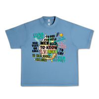 Pebble Blue mens mental health matters Urban Heavy Tee - Artiststas