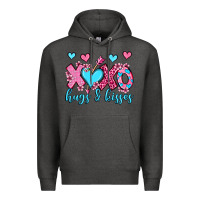 Charcoal Heather xoxo hugs and kisses olivia Premium Hoodie - OliviaCreatesArt